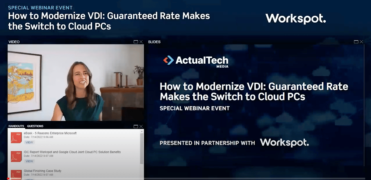 How to Modernize VDI: Guaranteed Rate Makes the Switch to Cloud PCs with Workspot