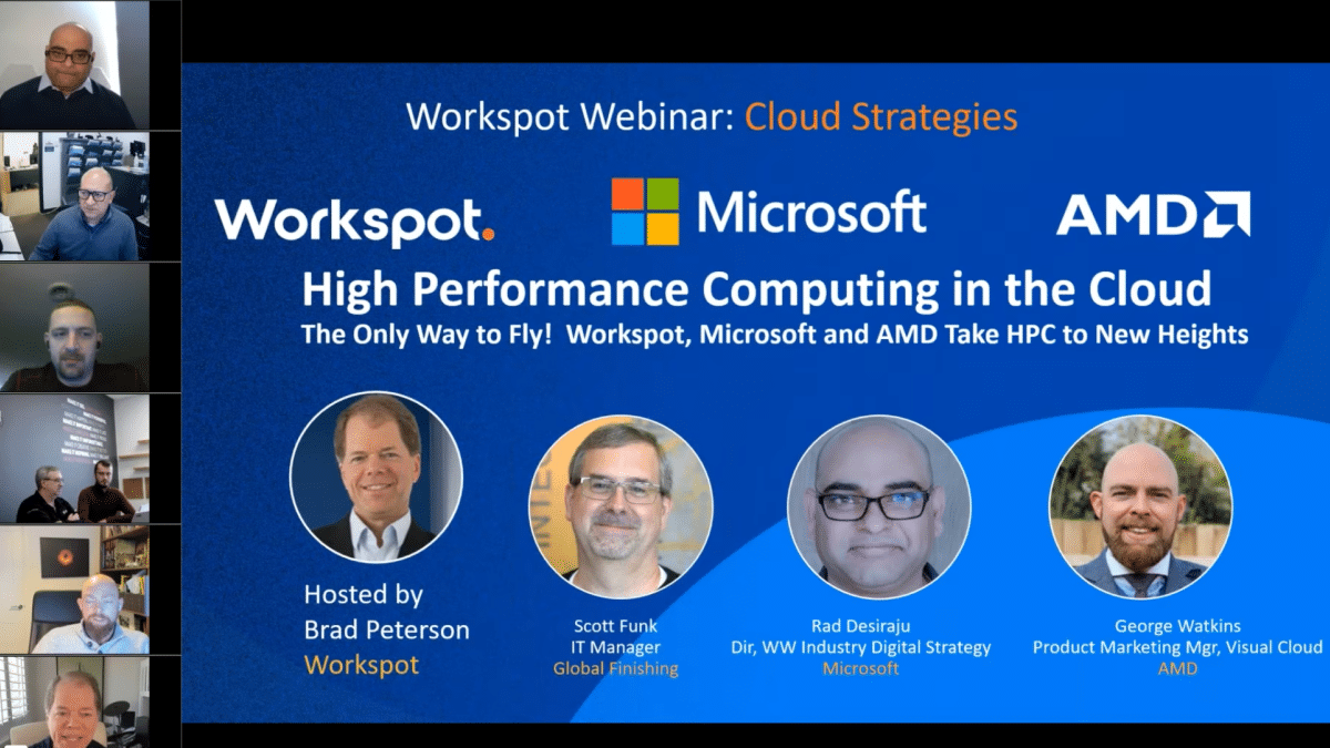 Customer Webinar: Global Finishing Solutions uses Workspot cloud workstations on Microsoft Azure and AMD