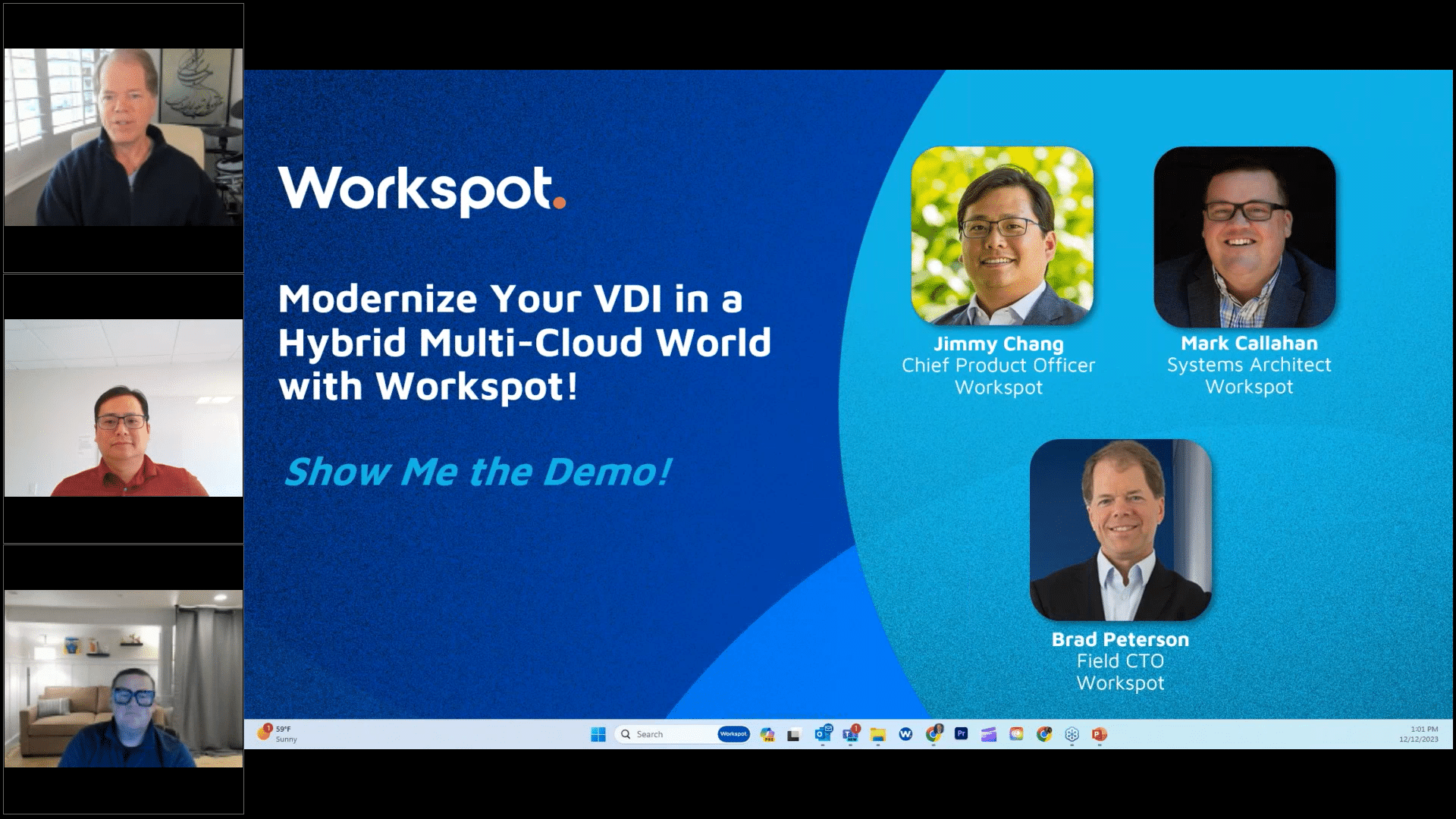 Modernize Your VDI in a Hybrid Multi-Cloud World with Workspot! 12-12-2023