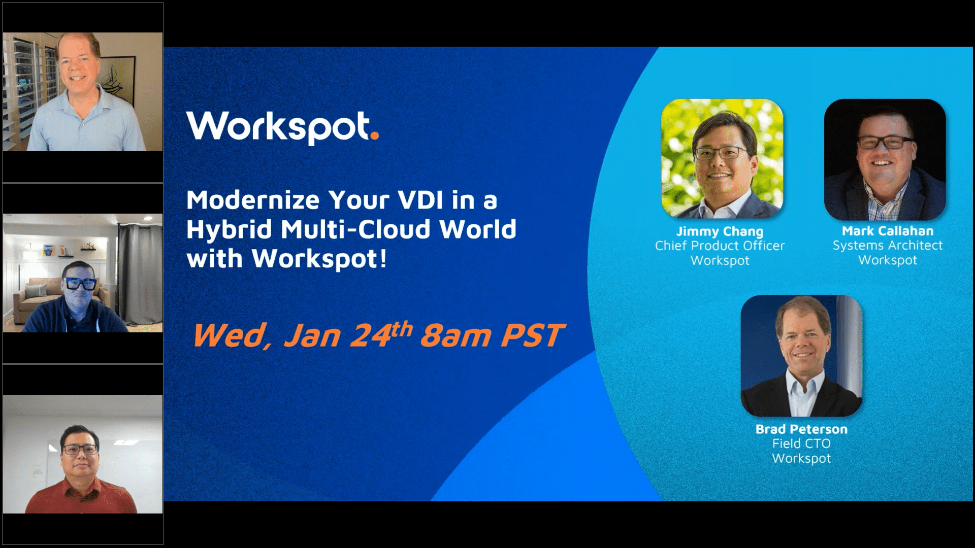 Modernize Your VDI in a Hybrid Multi-Cloud World with Workspot! 1-24-2024