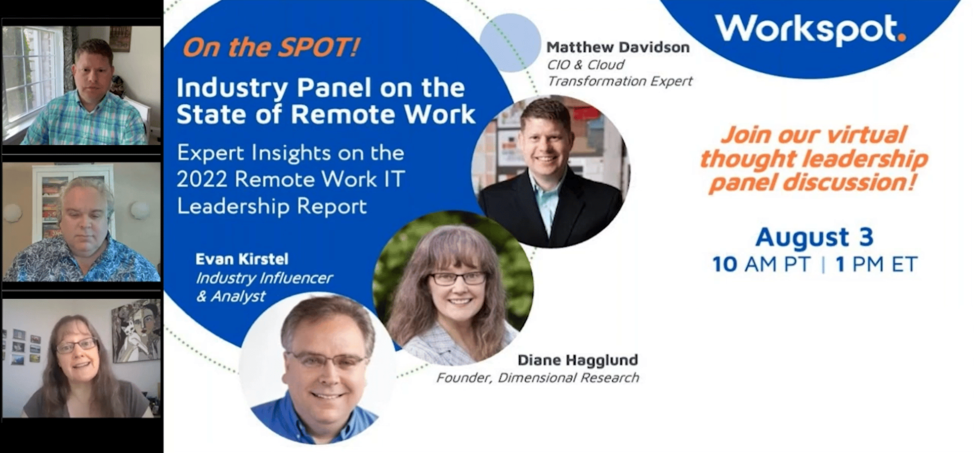 Webinar: Workspot On The Spot Episode 5 - Industry Panel on the State of Remote Work