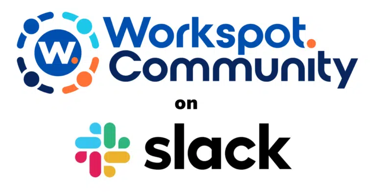 Workspot Community on Slack logos