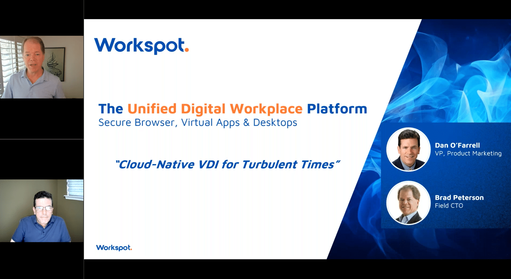 Workspot Webinar: Cloud-Native VDI for Turbulent Times