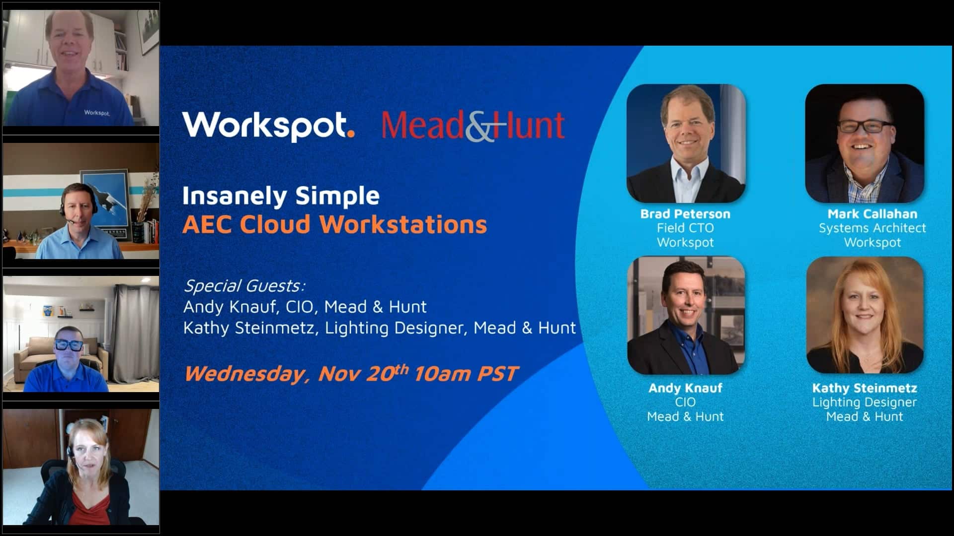 Workspot Customer Andy Knauf, CIO, Mead & Hunt, Cloud Workstations for AEC