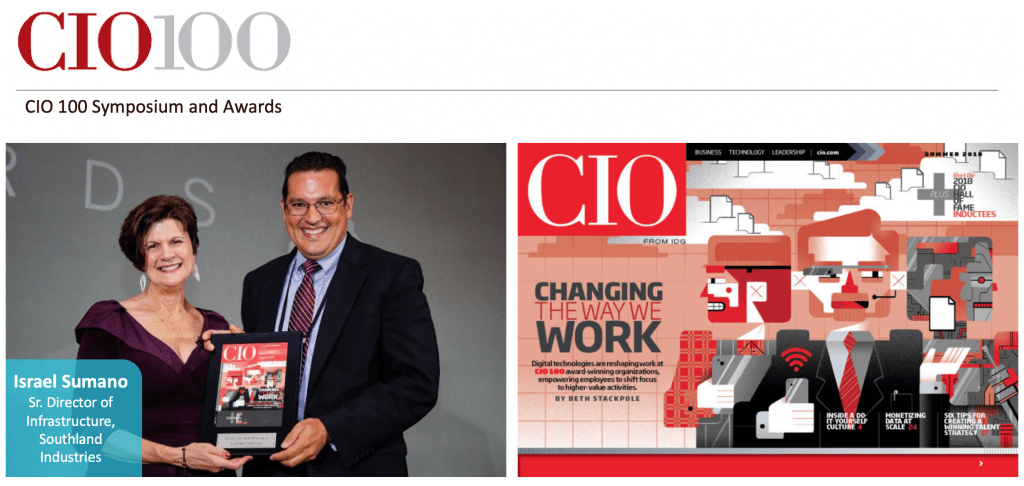Southland's GPU cloud workstation rollout won the CIO 100 Award. Change Management was key to success.